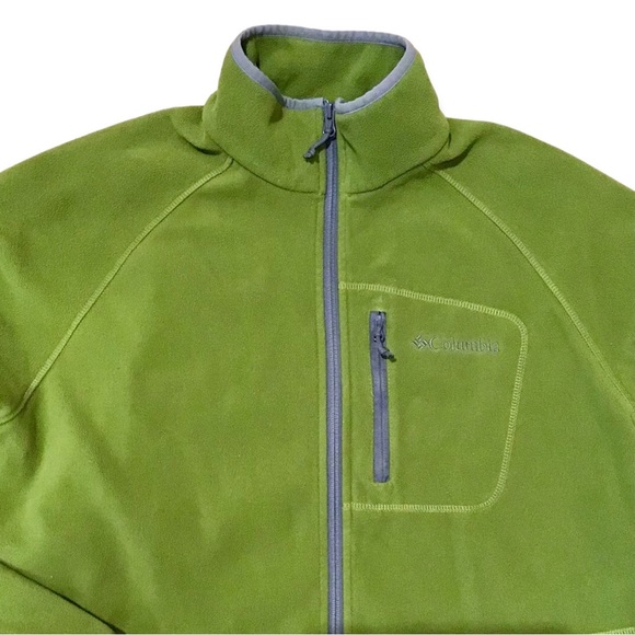 COLUMBIA | Interchange Fleece Jacket Full Zip Green Large - Picture 2 of 13